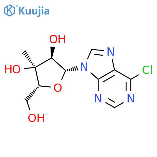 6-Chloro-9-(3-C-methyl-b-D-ribofuranosyl)-9H-purine structure