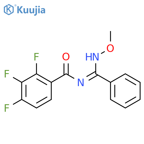 BENZAMIDE, 2,3,4-TRIFLUORO-N-[(METHOXYAMINO)PHENYLMETHYLENE]- structure