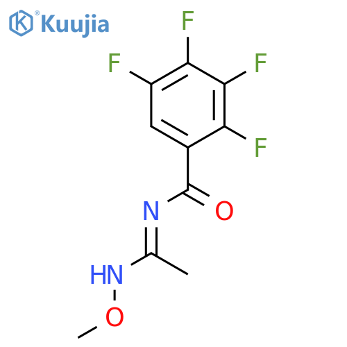 BENZAMIDE, 2,3,4,5-TETRAFLUORO-N-[1-(METHOXYAMINO)ETHYLIDENE]- structure