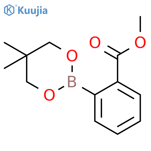 Benzoic acid, 2-(5,5-dimethyl-1,3,2-dioxaborinan-2-yl)-, methyl ester structure