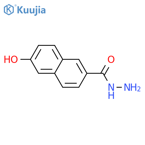 2-Naphthalenecarboxylicacid, 6-hydroxy-, hydrazide structure