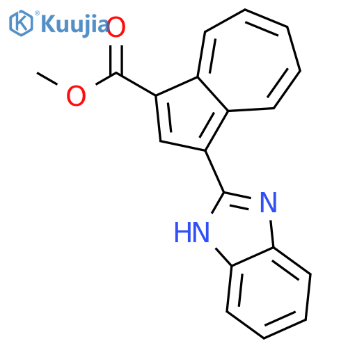 1-AZULENECARBOXYLIC ACID, 3-(1H-BENZIMIDAZOL-2-YL)-, METHYL ESTER structure