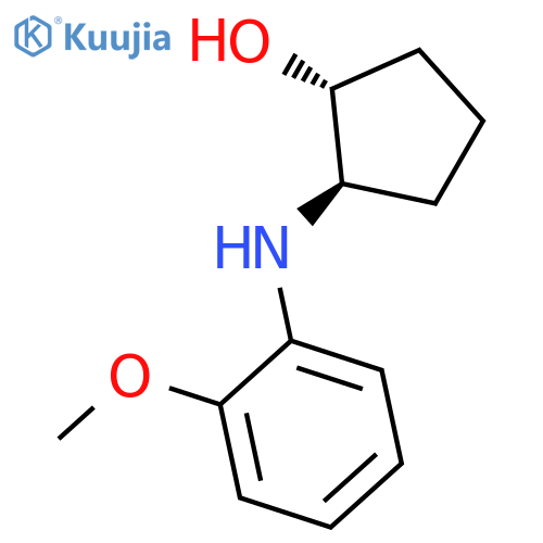 trans-2-(2-methoxyphenyl)aminocyclopentan-1-ol structure