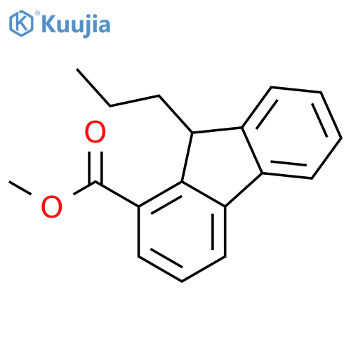 9H-FLUORENE-1-CARBOXYLIC ACID, 9-PROPYL-, METHYL ESTER structure