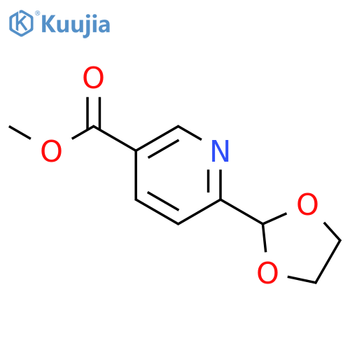 methyl 6-(1,3-dioxolan-2-yl)pyridine-3-carboxylate structure
