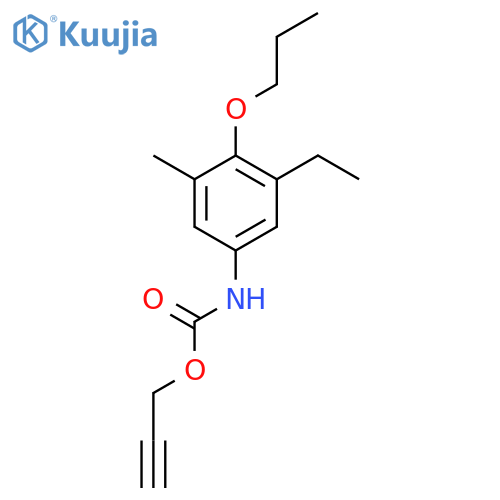 Carbamic acid, (3-ethyl-5-methyl-4-propoxyphenyl)-, 2-propynyl ester structure