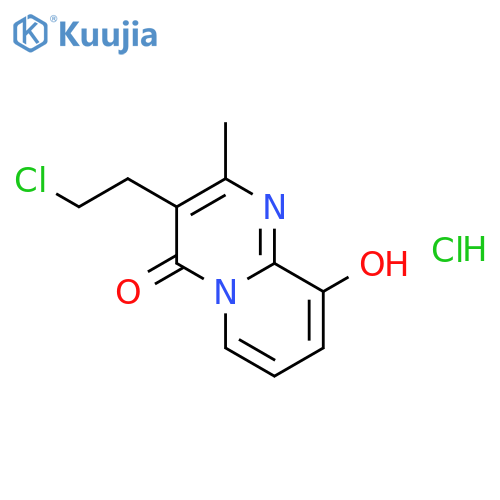 3-(2-Chloroethyl)-9-hydroxy-2-methyl-4H-Pyrido1,2-apyrimidin-4-one Hydrochloride structure