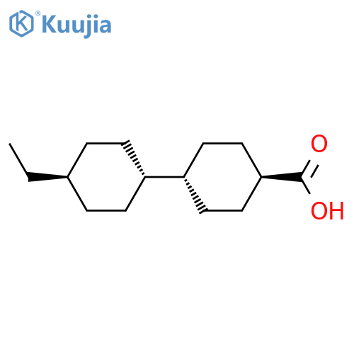 trans-4'-Ethyl-(1,1'-bicyclohexyl)-4-carboxylic acid structure