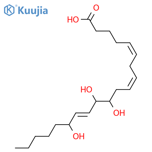 11,12,15-Trihydroxy-5,8,13-eicosatrienoic acid; (5Z,8Z,11R,12S,13E,15S)-form structure