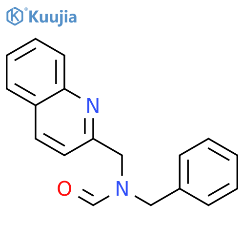 Formamide,N-(phenylmethyl)-N-(2-quinolinylmethyl)- structure