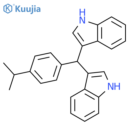 1H-INDOLE, 3,3'-[[4-(1-METHYLETHYL)PHENYL]METHYLENE]BIS- structure