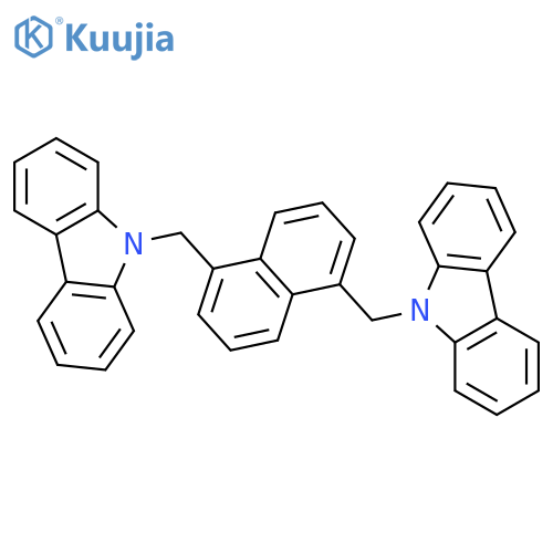 9H-CARBAZOLE, 9,9'-[1,5-NAPHTHALENEDIYLBIS(METHYLENE)]BIS- structure