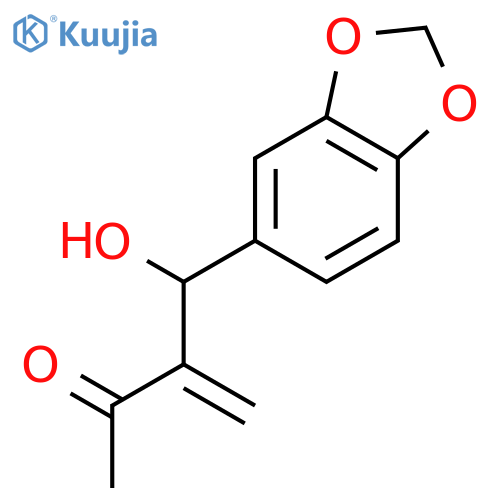 3-Buten-2-one, 3-(1,3-benzodioxol-5-ylhydroxymethyl)- structure