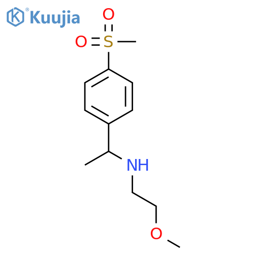 1-(2-Methoxyethyl)amino-1-(4-methylsulfonylphenyl)ethane structure