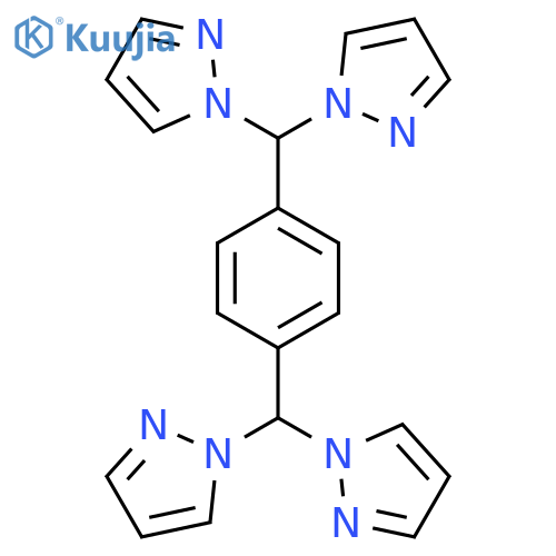 p-[CH(pz)2]2C6H4 structure
