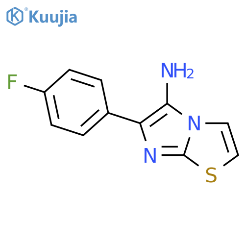 6-(4-Fluorophenyl)imidazo2,1-b1,3thiazol-5-amine structure