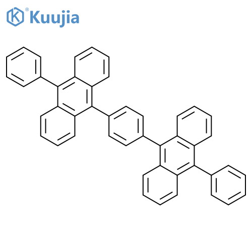 ANTHRACENE, 9,9'-(1,4-PHENYLENE)BIS[10-PHENYL- structure