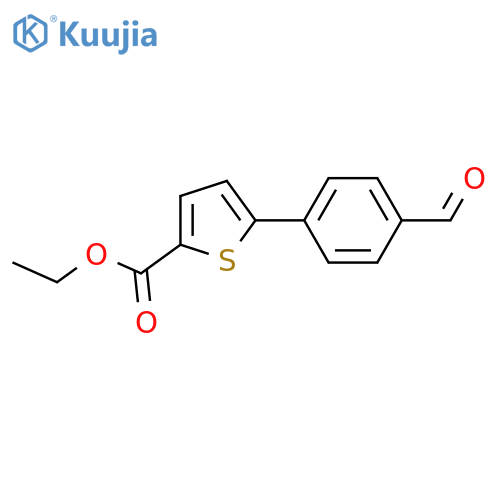 Ethyl 5-(4-formylphenyl)thiophene-2-carboxylate structure