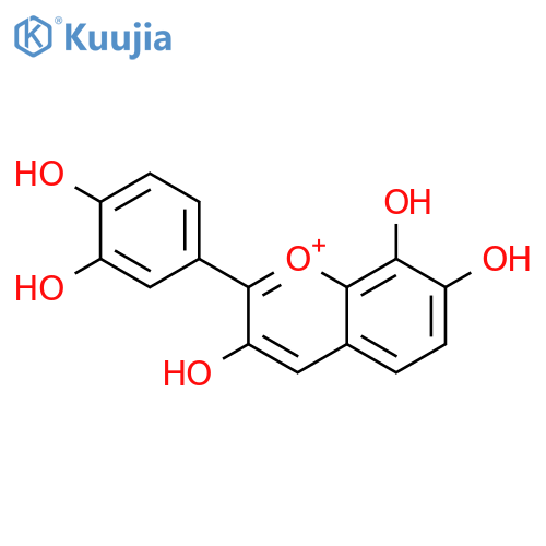 3,3',4',7,8-Pentahydroxyflavylium(1+) structure