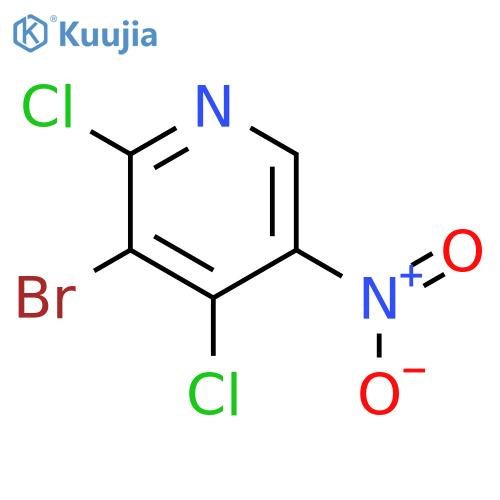 3-Bromo-2,4-dichloro-5-nitropyridine structure