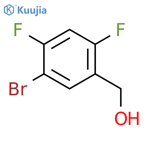 (5-Bromo-2,4-difluorophenyl)methanol structure