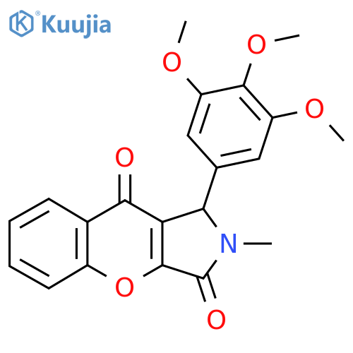 2-methyl-1-(3,4,5-trimethoxyphenyl)-1H,2H,3H,9H-chromeno2,3-cpyrrole-3,9-dione structure