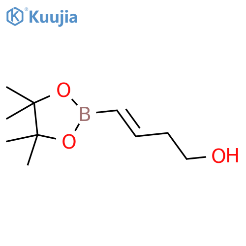 (3E)-4-(tetramethyl-1,3,2-dioxaborolan-2-yl)but-3-en-1-ol structure