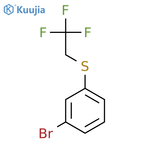 Benzene,1-bromo-3-[(2,2,2-trifluoroethyl)thio]- structure