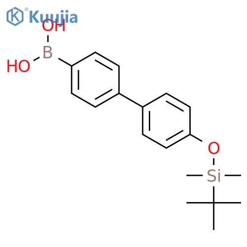 (4'-((tert-Butyldimethylsilyl)oxy)-1,1'-biphenyl-4-yl)boronic acid structure