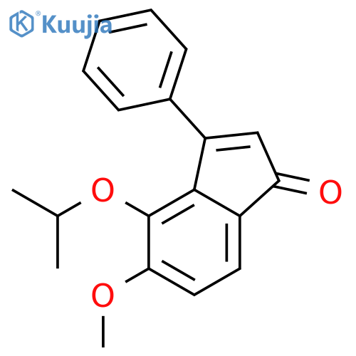 1H-Inden-1-one, 5-methoxy-4-(1-methylethoxy)-3-phenyl- structure