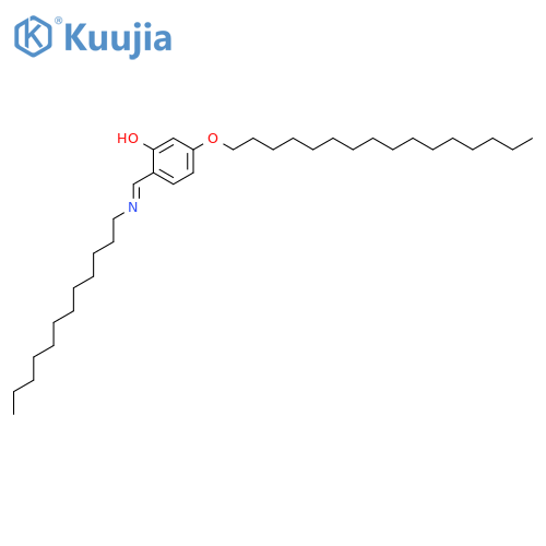 PHENOL, 2-[(DODECYLIMINO)METHYL]-5-(HEXADECYLOXY)- structure