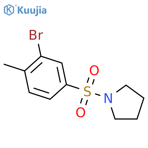 1-(3-Bromo-4-methylphenylsulfonyl)pyrrolidine structure