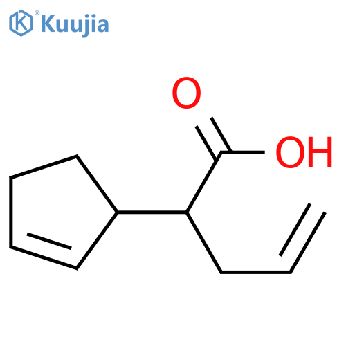 2-Cyclopentene-1-aceticacid, a-2-propen-1-yl- structure