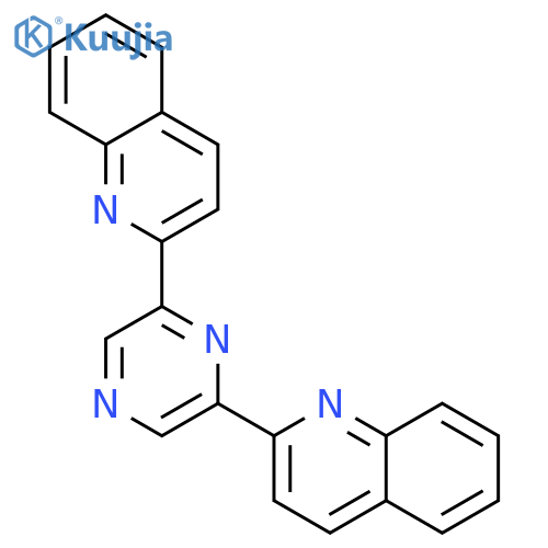 QUINOLINE, 2,2'-(2,6-PYRAZINEDIYL)BIS- structure