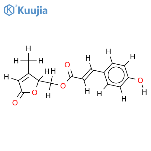 umbelactonyl trans-p-hydroxycinnamate structure