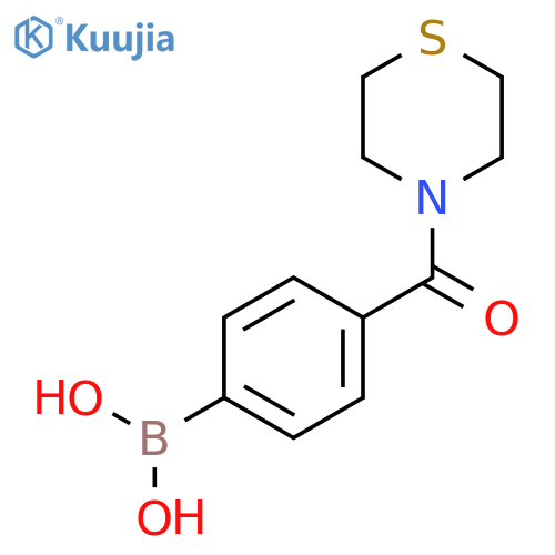 (4-(Thiomorpholine-4-carbonyl)phenyl)boronic acid structure