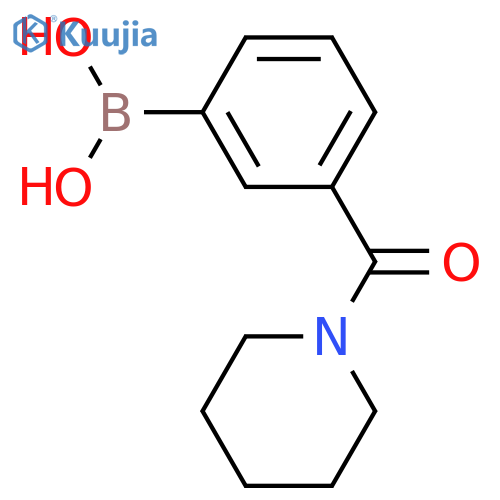 3-(Piperidine-1-carbonyl)phenylboronic acid structure
