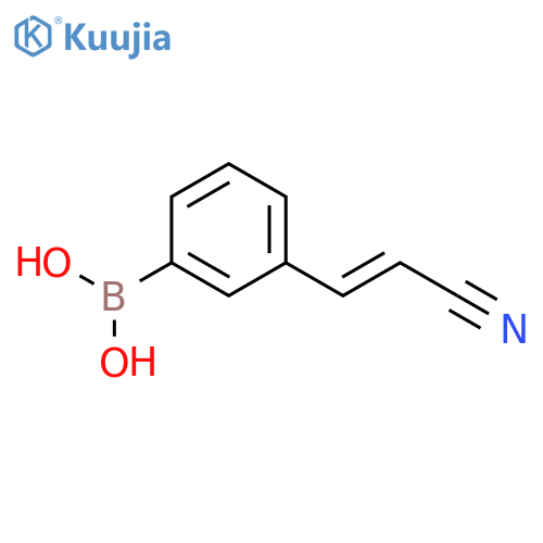 3-(E-2-Cyanovinyl)phenylboronic acid structure