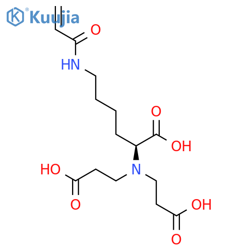 L-LYSINE, N2,N2-BIS(2-CARBOXYETHYL)-N6-(1-OXO-2-PROPENYL)- structure