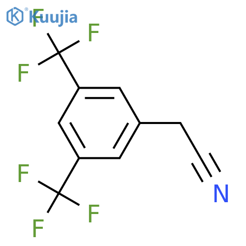 2-[3,5-bis(trifluoromethyl)phenyl]acetonitrile structure
