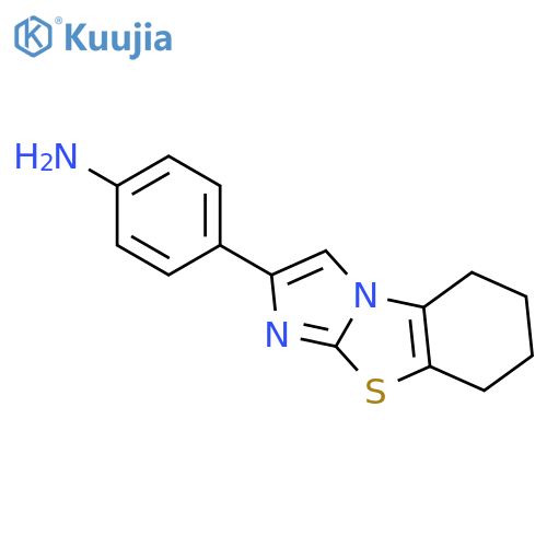 BENZENAMINE, 4-(5,6,7,8-TETRAHYDROIMIDAZO[2,1-B]BENZOTHIAZOL-2-YL)- structure