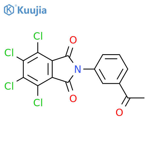 2-(3-acetylphenyl)-4,5,6,7-tetrachloro-2,3-dihydro-1H-isoindole-1,3-dione structure