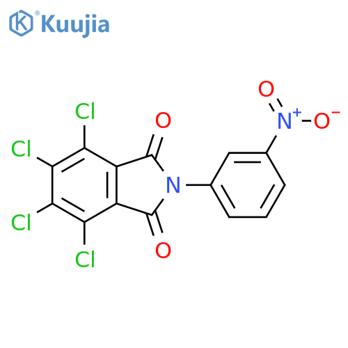 4,5,6,7-tetrachloro-2-(3-nitrophenyl)-2,3-dihydro-1H-isoindole-1,3-dione structure