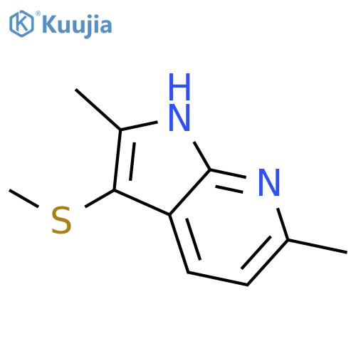 2,6-dimethyl-3-(methylthio)-1H-pyrrolo[2,3-b]pyridine structure