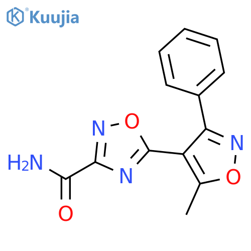 1,2,4-OXADIAZOLE-3-CARBOXAMIDE, 5-(5-METHYL-3-PHENYL-4-ISOXAZOLYL)- structure