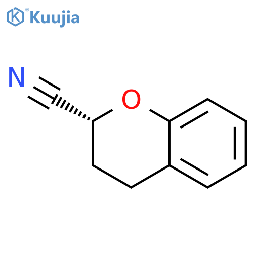2H-1-BENZOPYRAN-2-CARBONITRILE, 3,4-DIHYDRO-, (2R)- structure