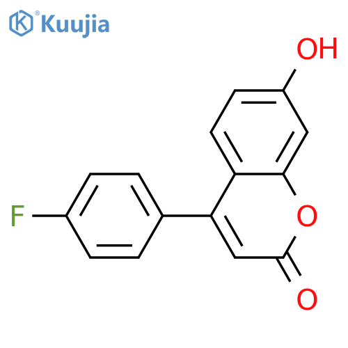 4-(4-Fluorophenyl)-7-hydroxy-2H-chromen-2-one structure