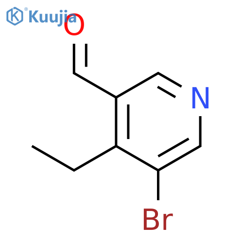 3-Pyridinecarboxaldehyde, 5-bromo-4-ethyl- structure