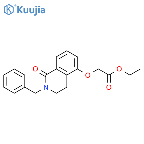 ethyl 2-(2-benzyl-1-oxo-1,2,3,4-tetrahydroisoquinolin-5-yl)oxyacetate structure
