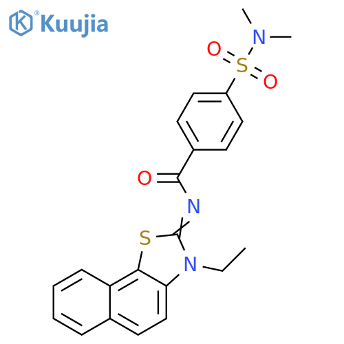4-(dimethylsulfamoyl)-N-(2E)-3-ethyl-2H,3H-naphtho2,1-d1,3thiazol-2-ylidenebenzamide structure
